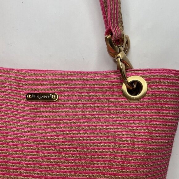 NWT Eric Javits Squishee Clip Tote Pink - Picture 6 of 8